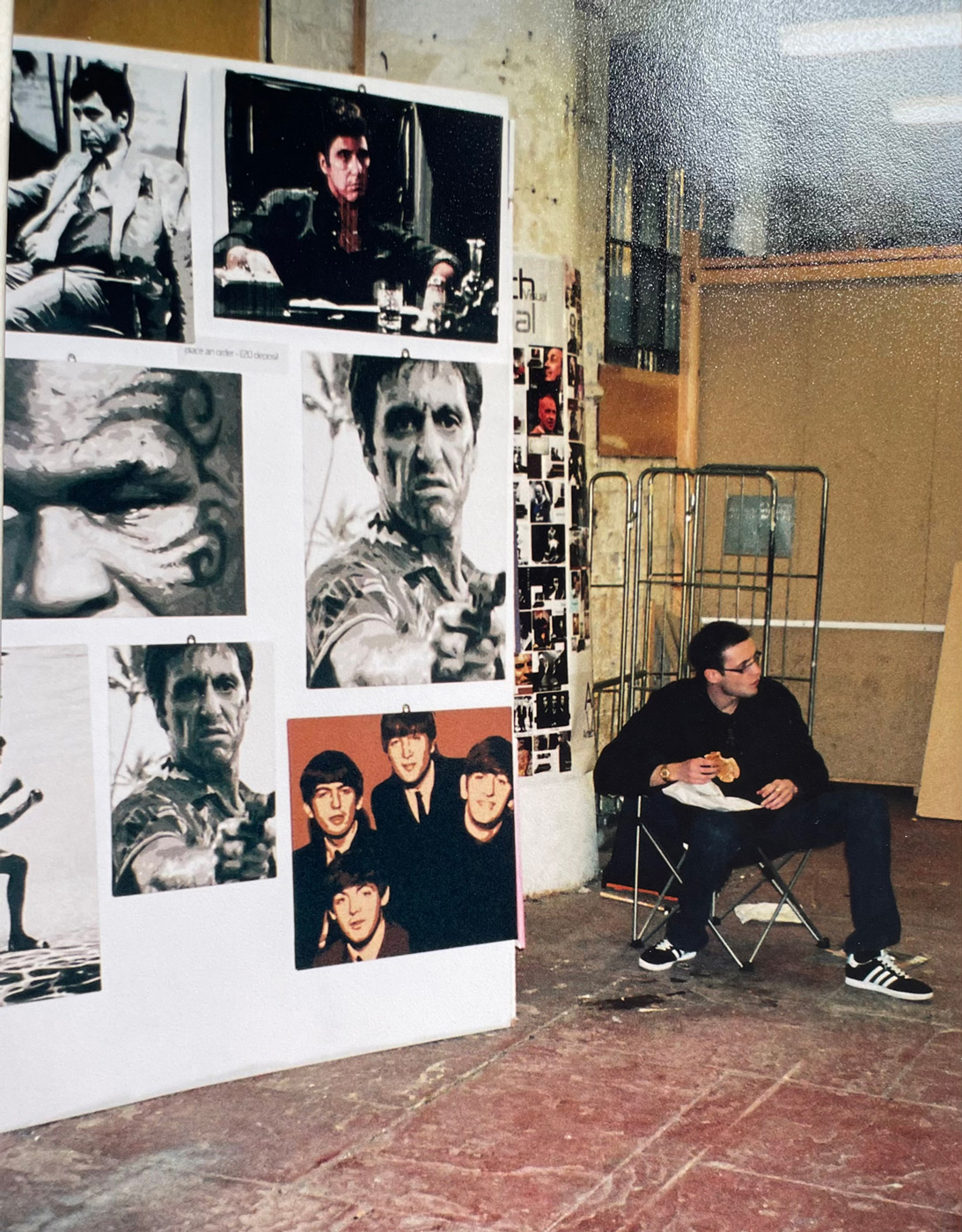 Carl at his Liverpool market stall, 2006